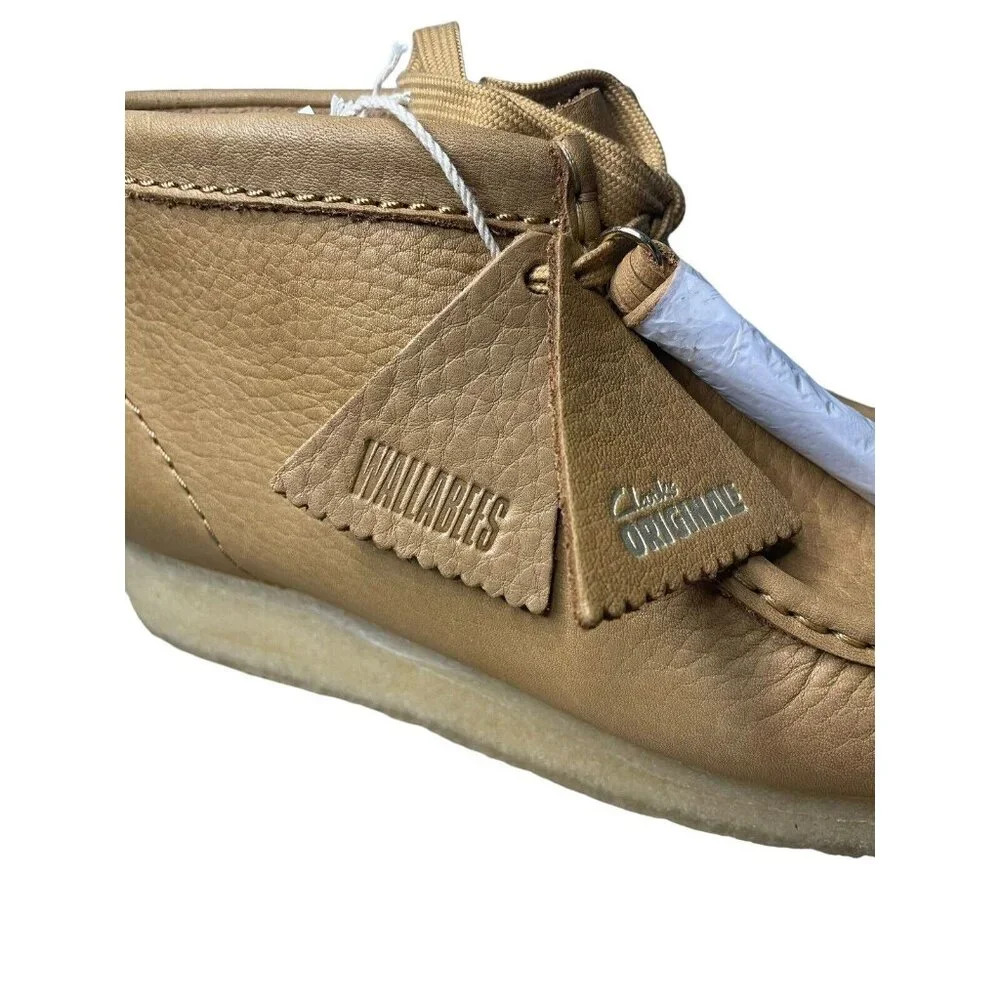 Clarks Original Free People Wallabee Women's Leather Boots Size 9.5 Mid Tan - Picture 8 of 13